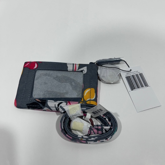 NEW Vera Bradley Grey "COASTAL PARADISE" Zip ID & Lanyard set -*Retired Pattern* - Picture 2 of 6